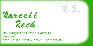 marcell rech business card